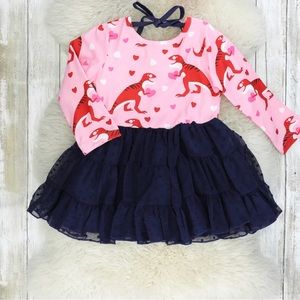 NWT 12/18 month dinosaur and hearts dress